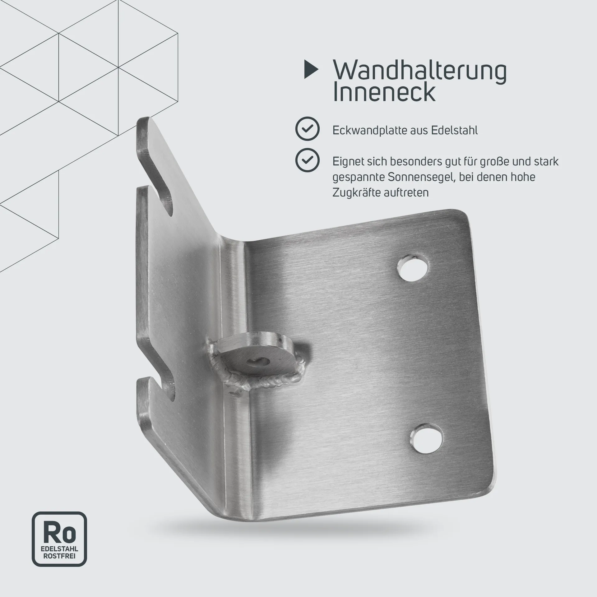 Wandhalterung Inneneck