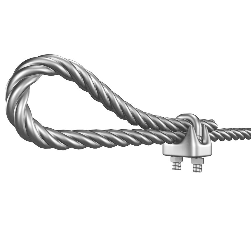 00E13000623_Drahtseilklemmen_3 Drahtseilklemme für 3 mm & 4 mm Drahtseile