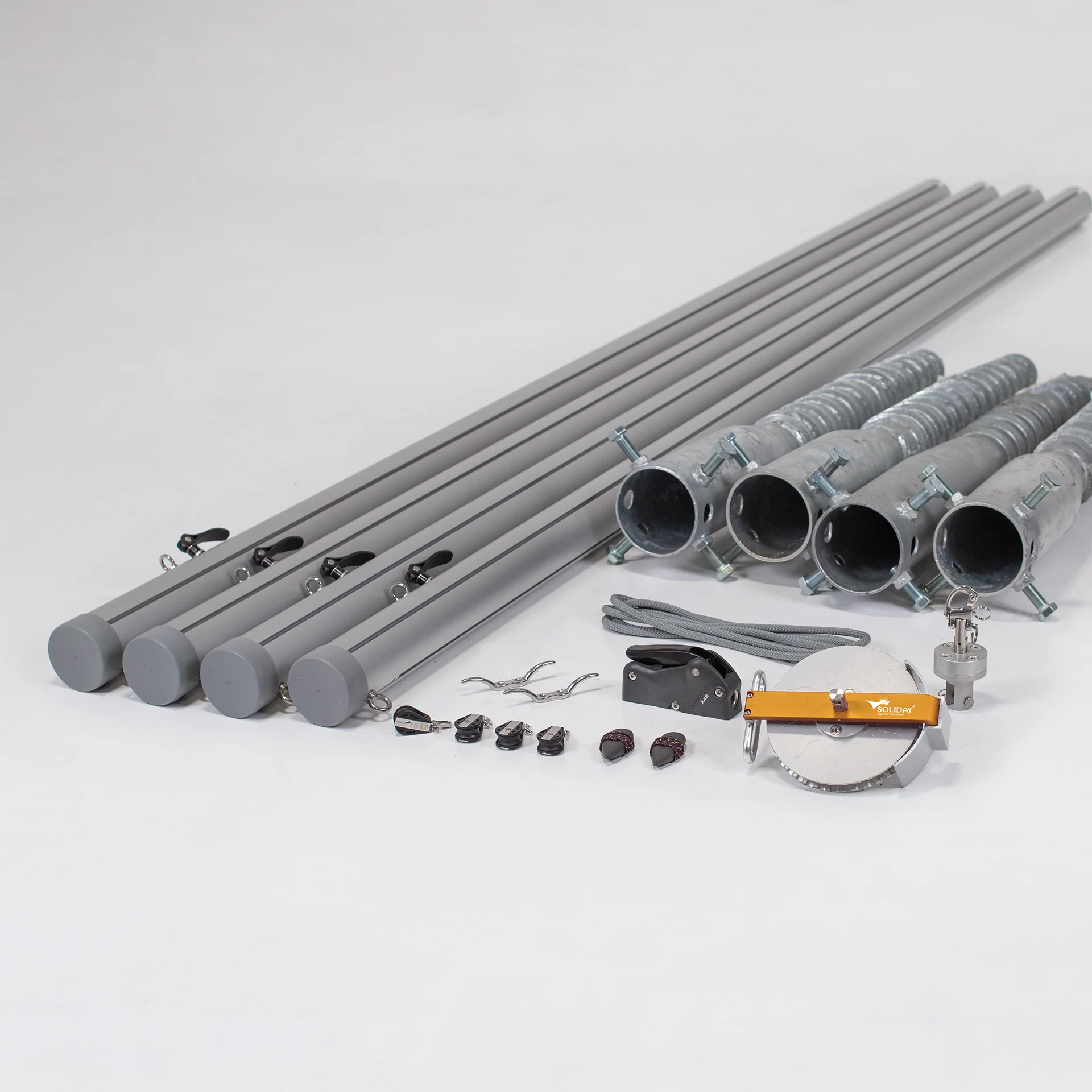 Flex Hardware-Set | 4 Masten | Basic | Schraubfundament