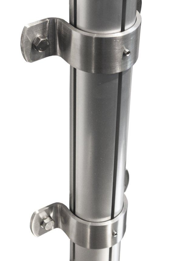 Mastschelle_Teleskop_Profil Teleskopmasten mit Mastschellen - Set