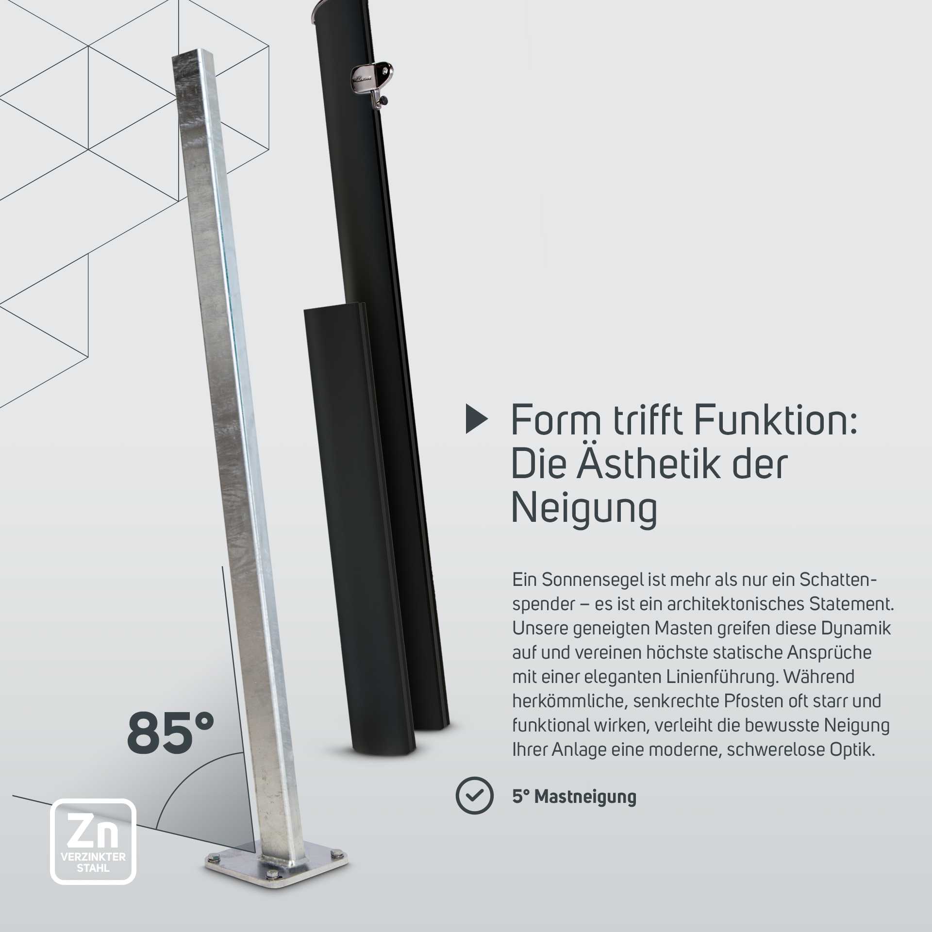 Solidpole schwarz eloxiert