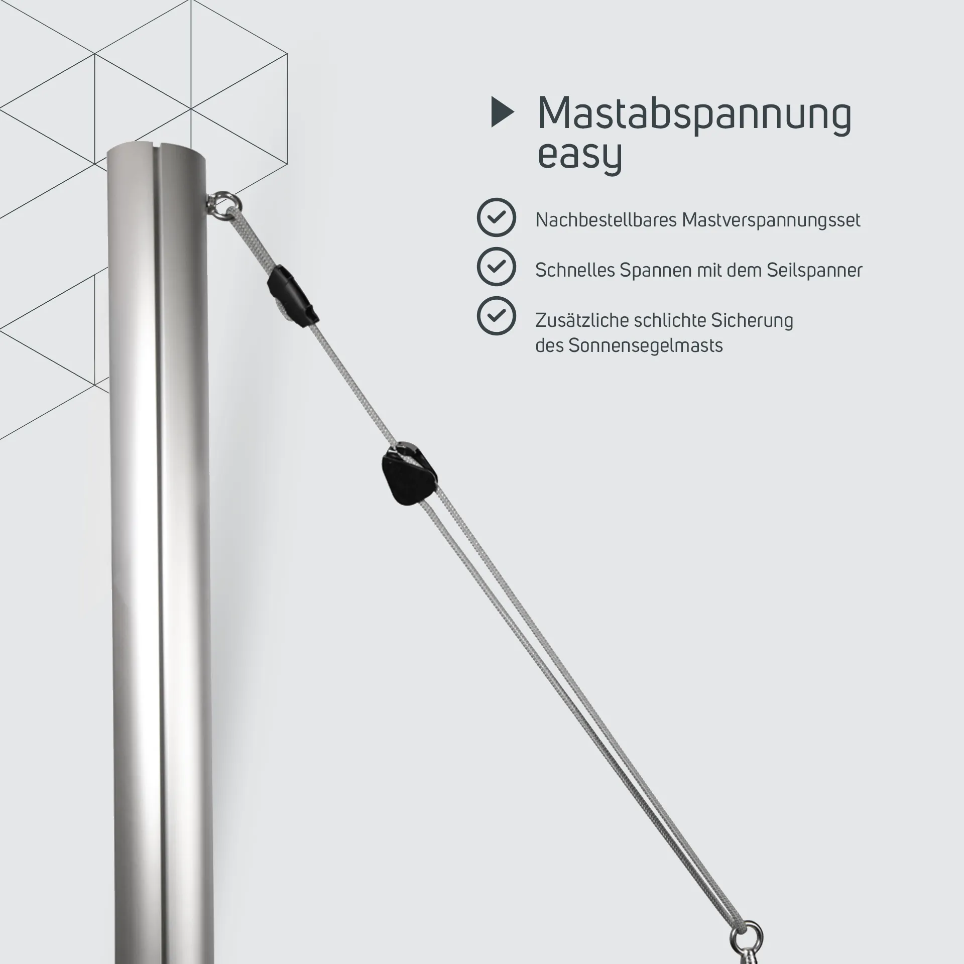 Mastabspannung easy