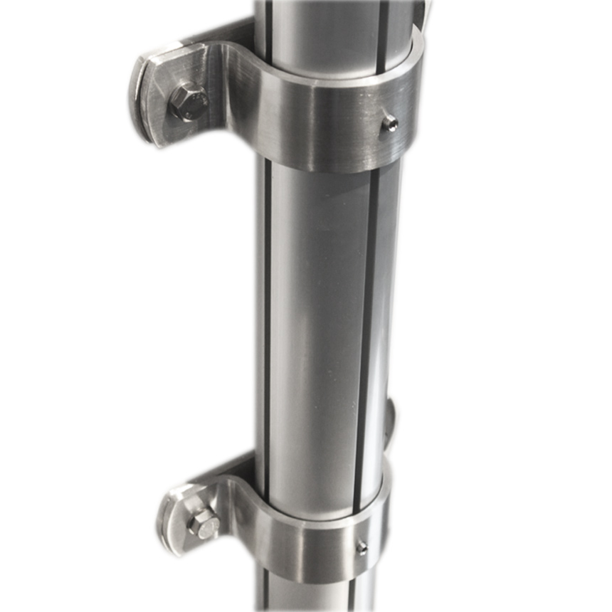 Wandschelle für Alu-Masten/Teleskopmasten