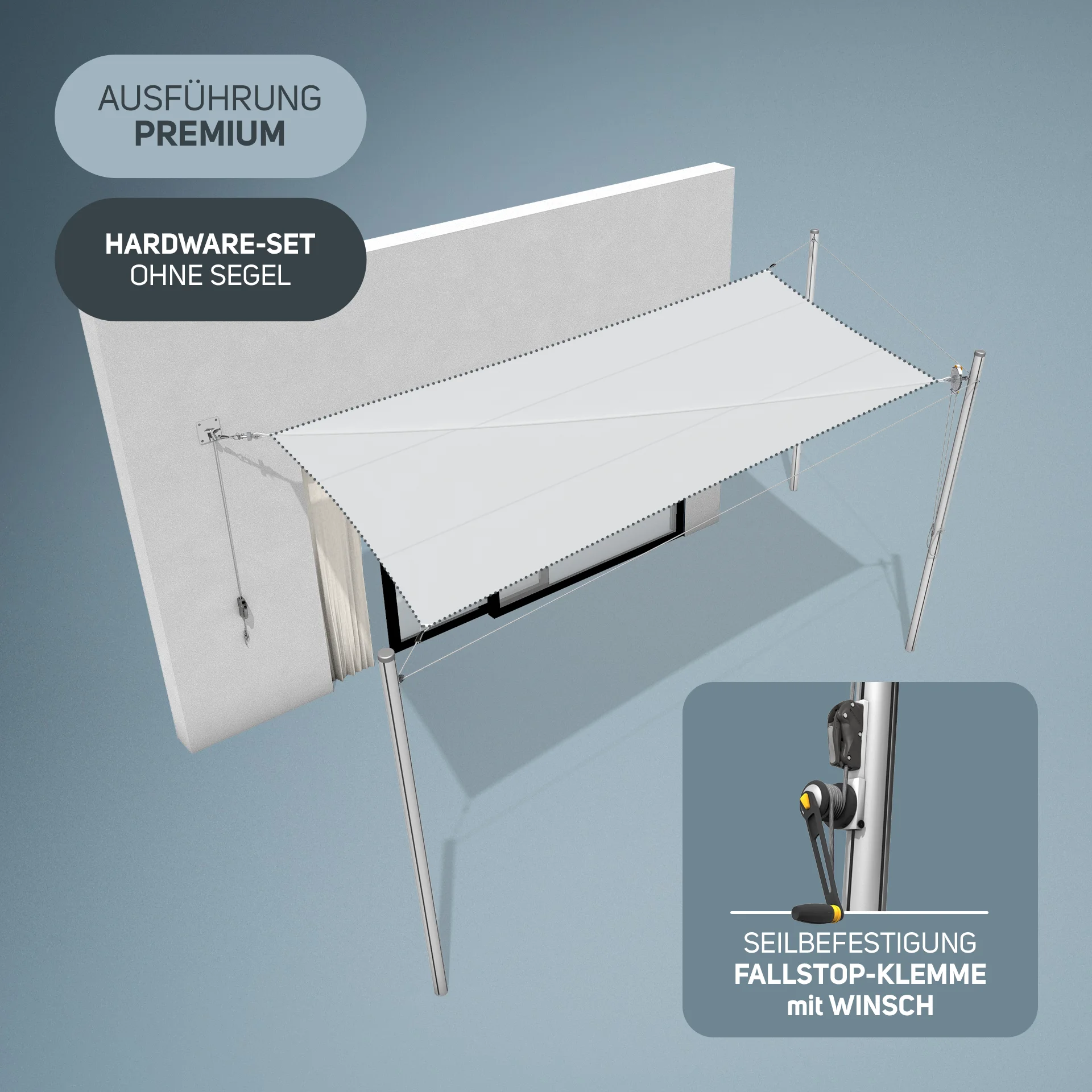 Flex Hardware-Set | 3x Mast 1x Wand | Premium