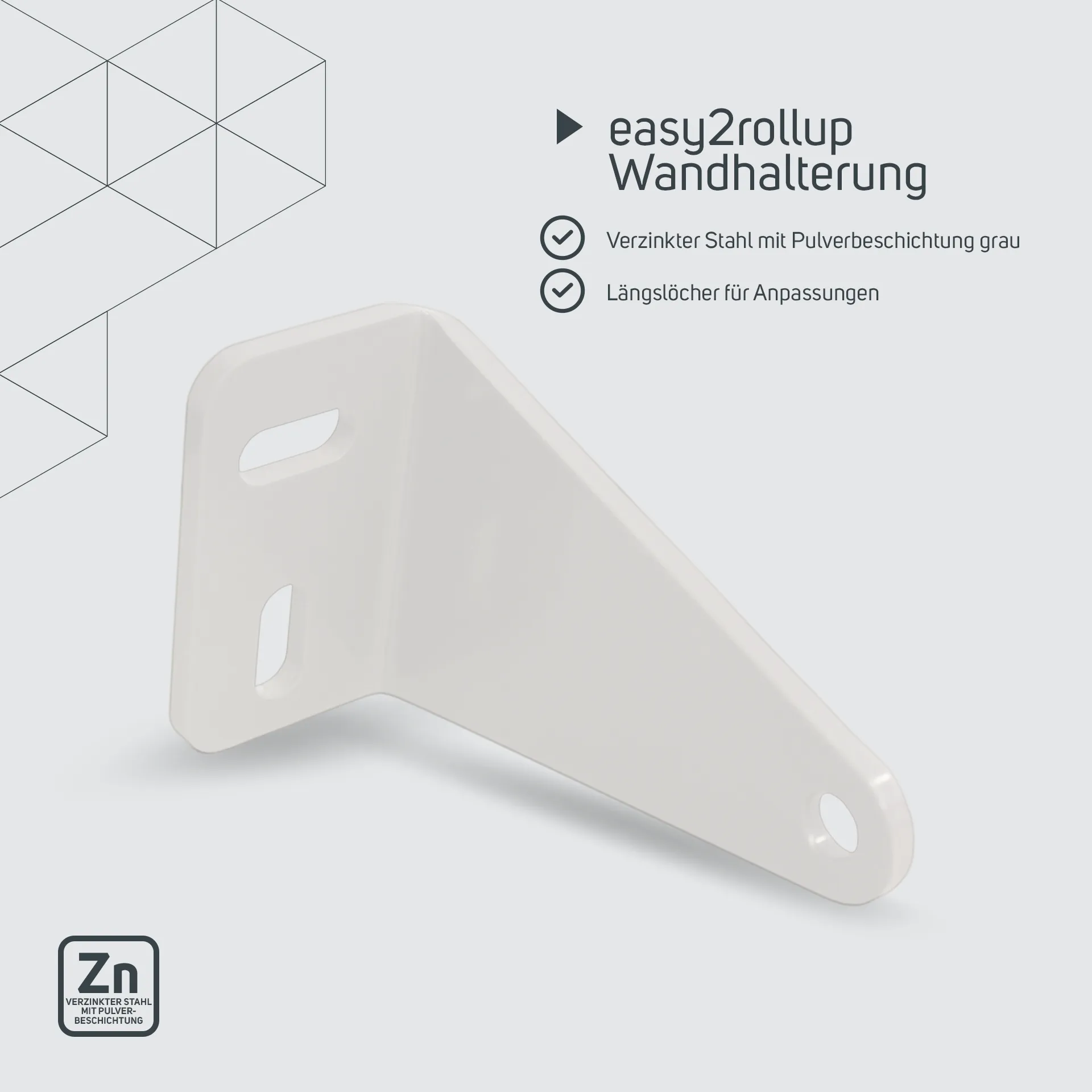 easy2rollup Wandhalterung