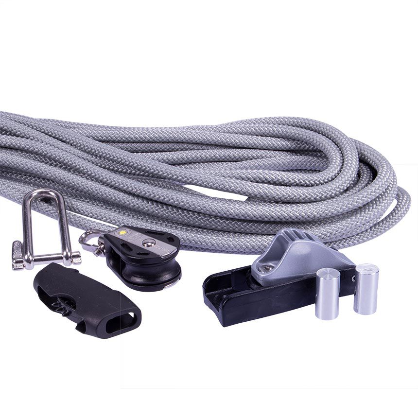 Verspannungsset - mit Sicherheitsklemme für Nutprofilmasten