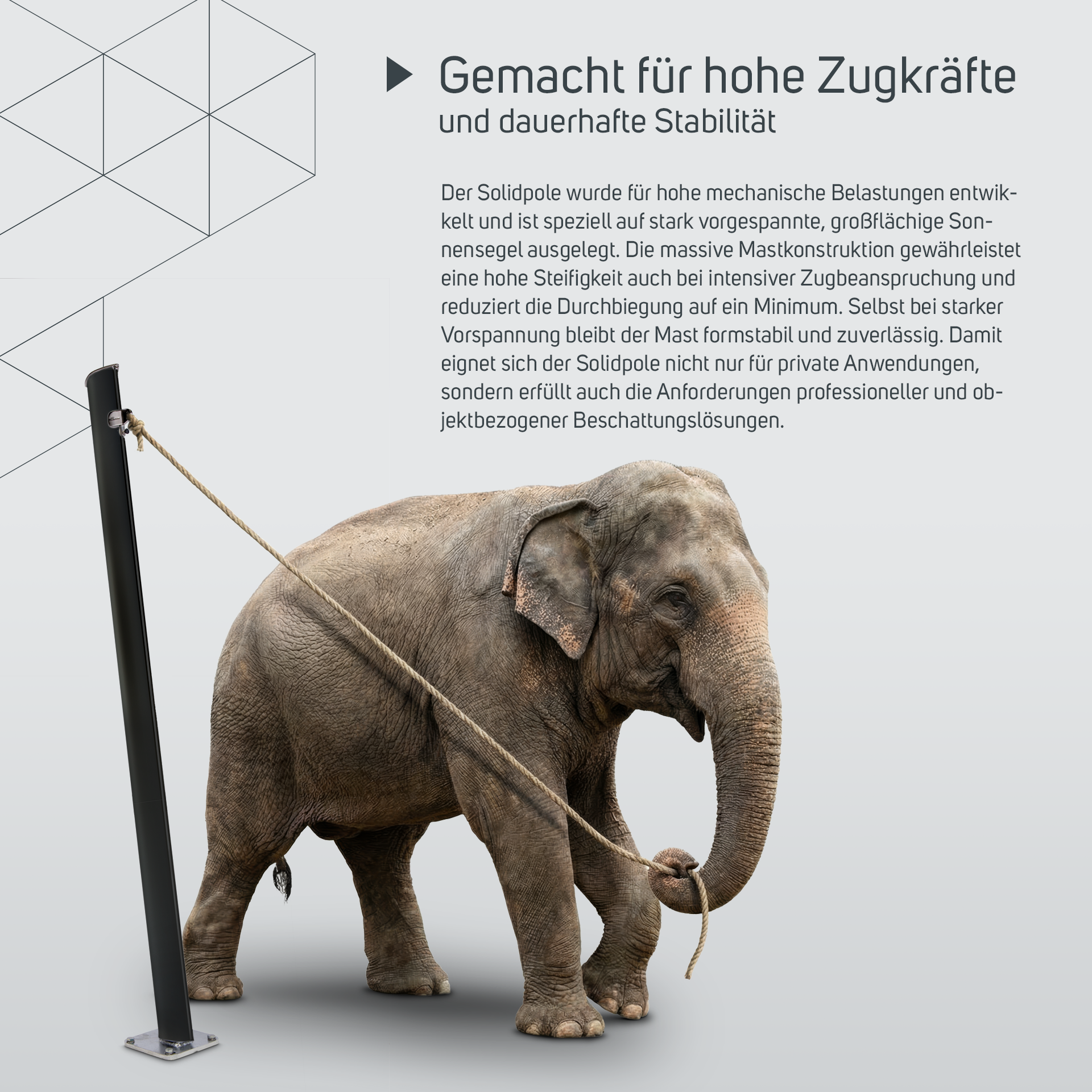 Solidpole schwarz eloxiert