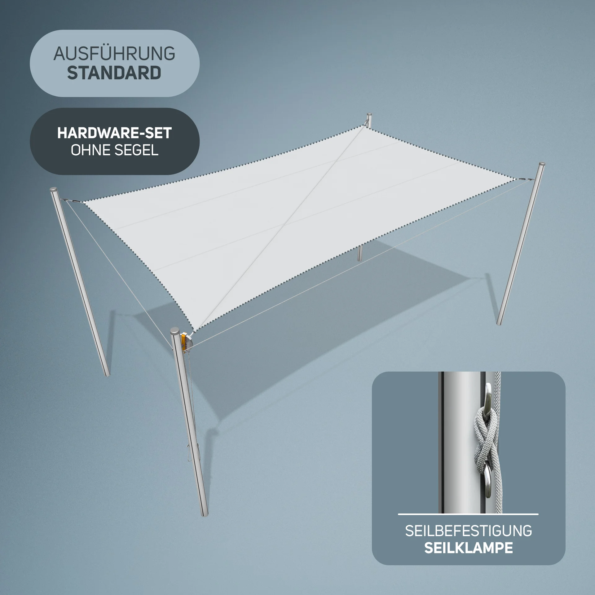 Flex Hardware-Set mit 4 Masten