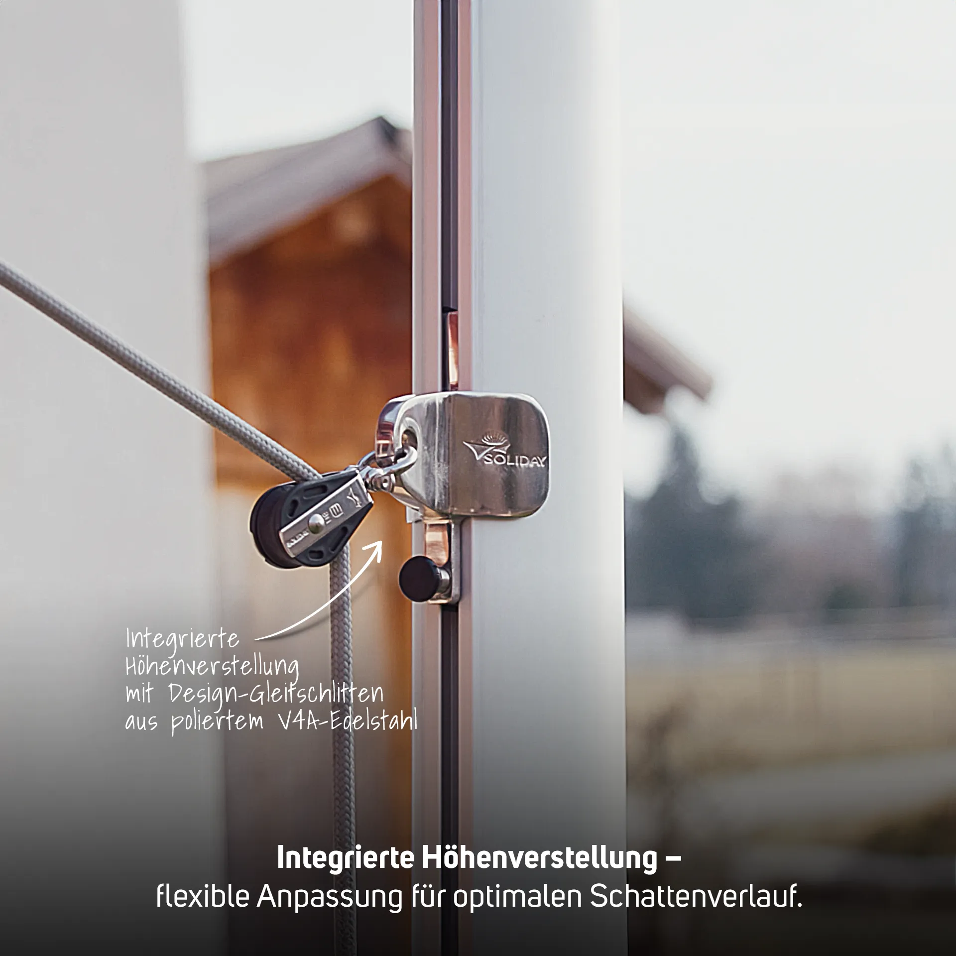 Aufrollbares Sonnensegel Soliday Flex