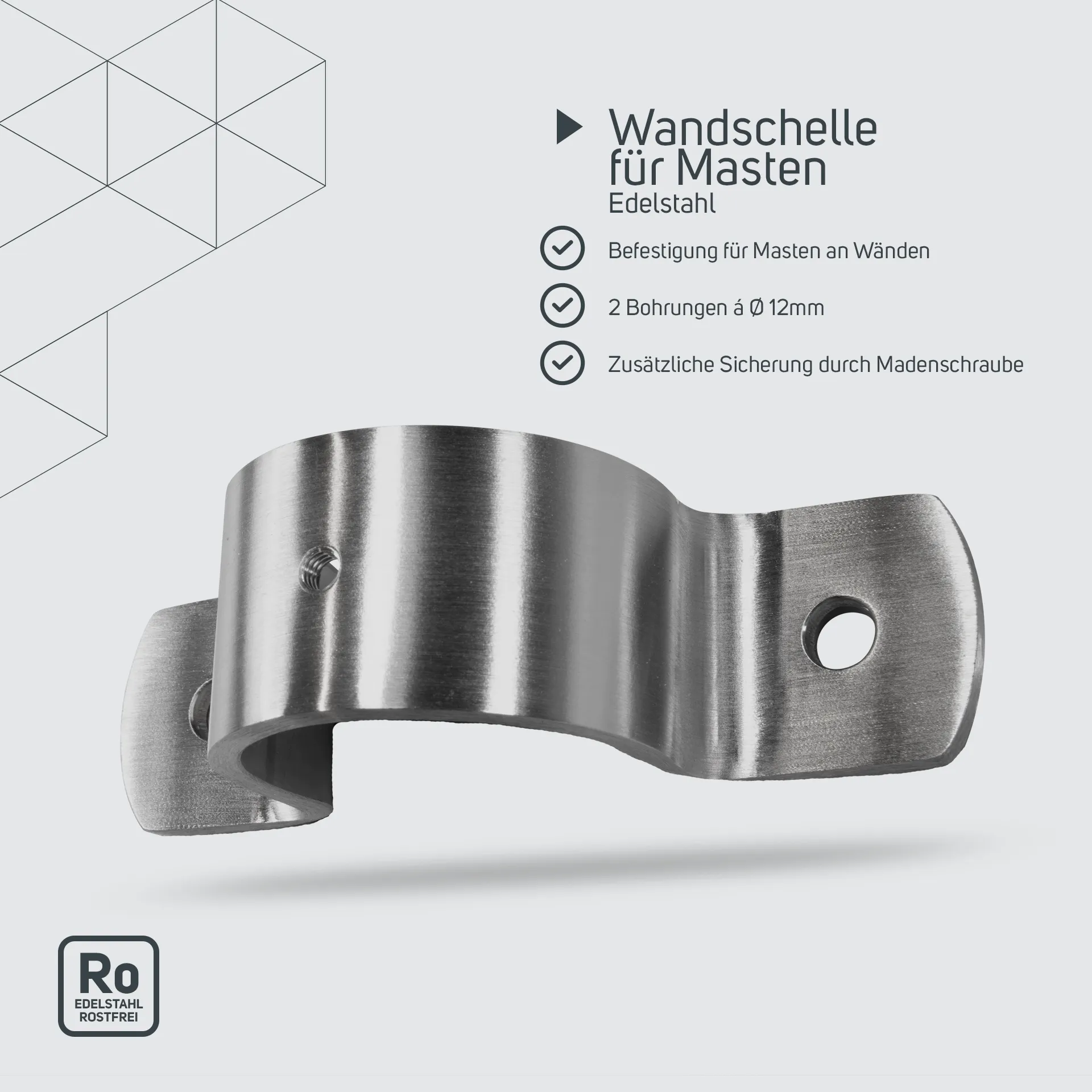 Wandschelle für Masten
