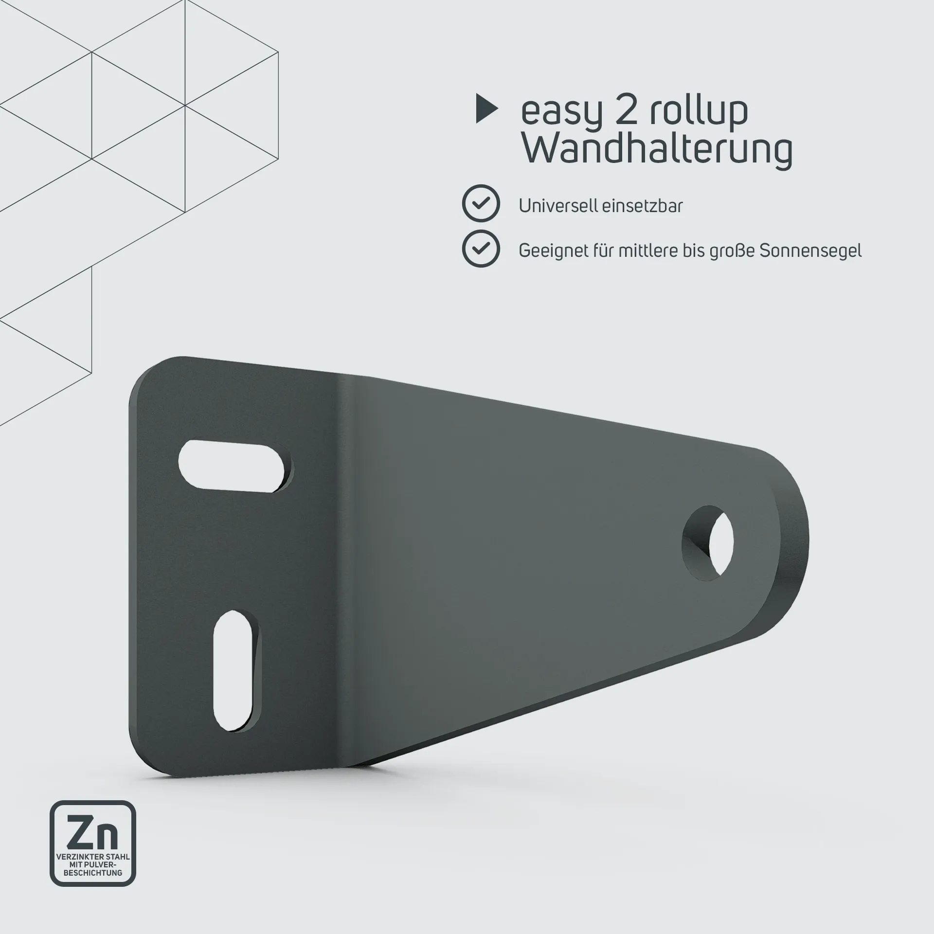 easy2rollup Wandhalterung