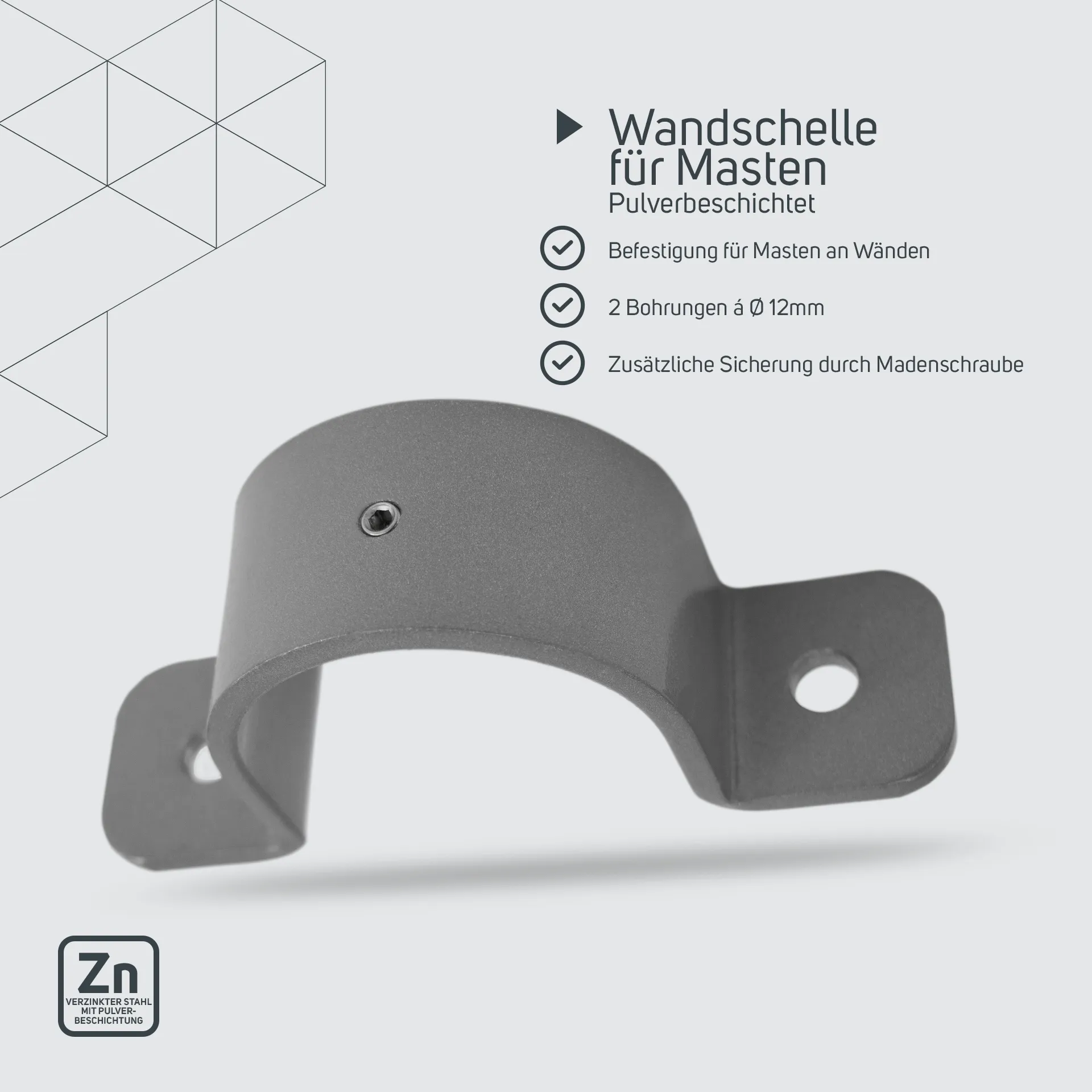 Wandschelle für Masten