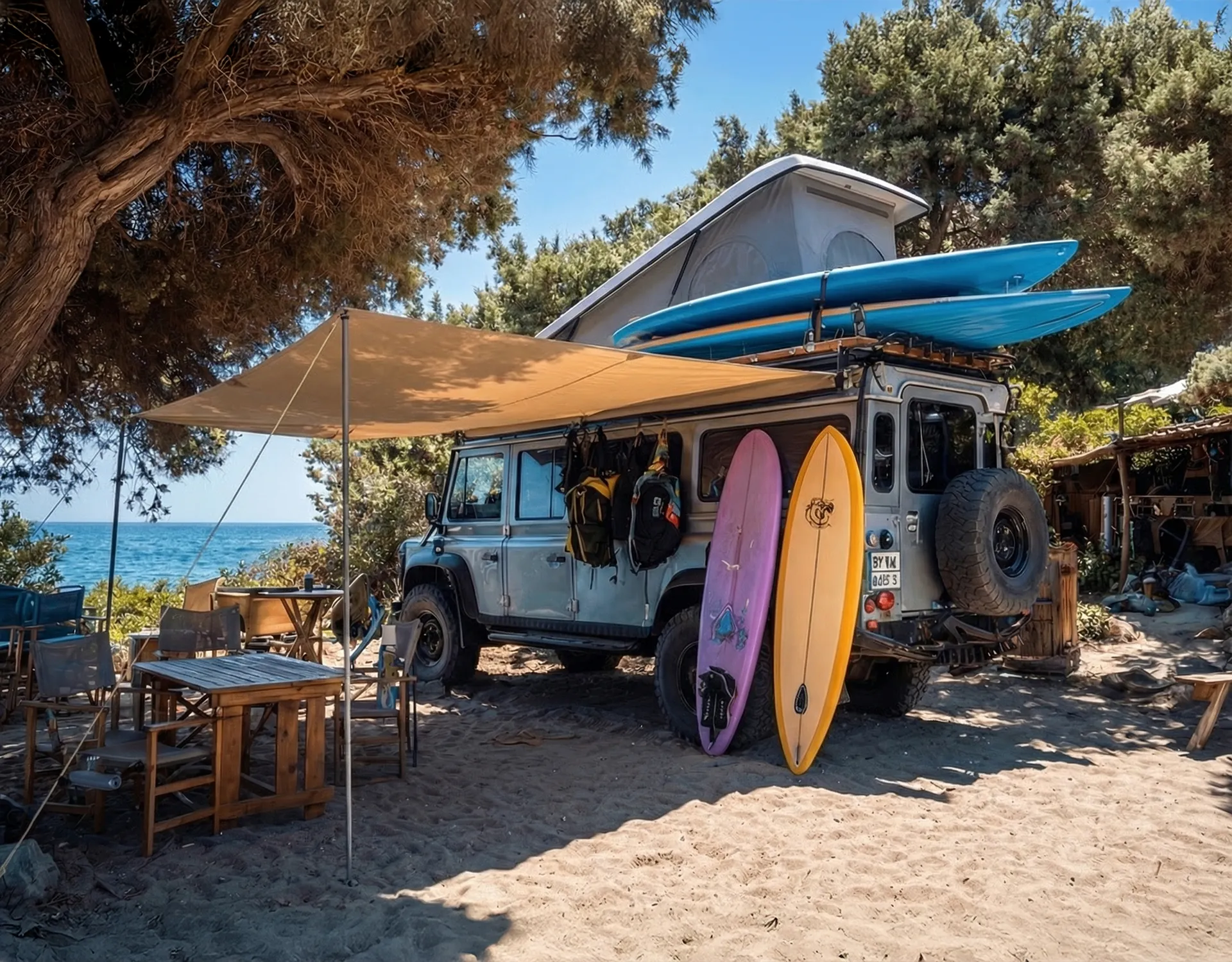 Camping Sonnensegel: Leichter und platzsparender Sonnenschutz für unterwegs