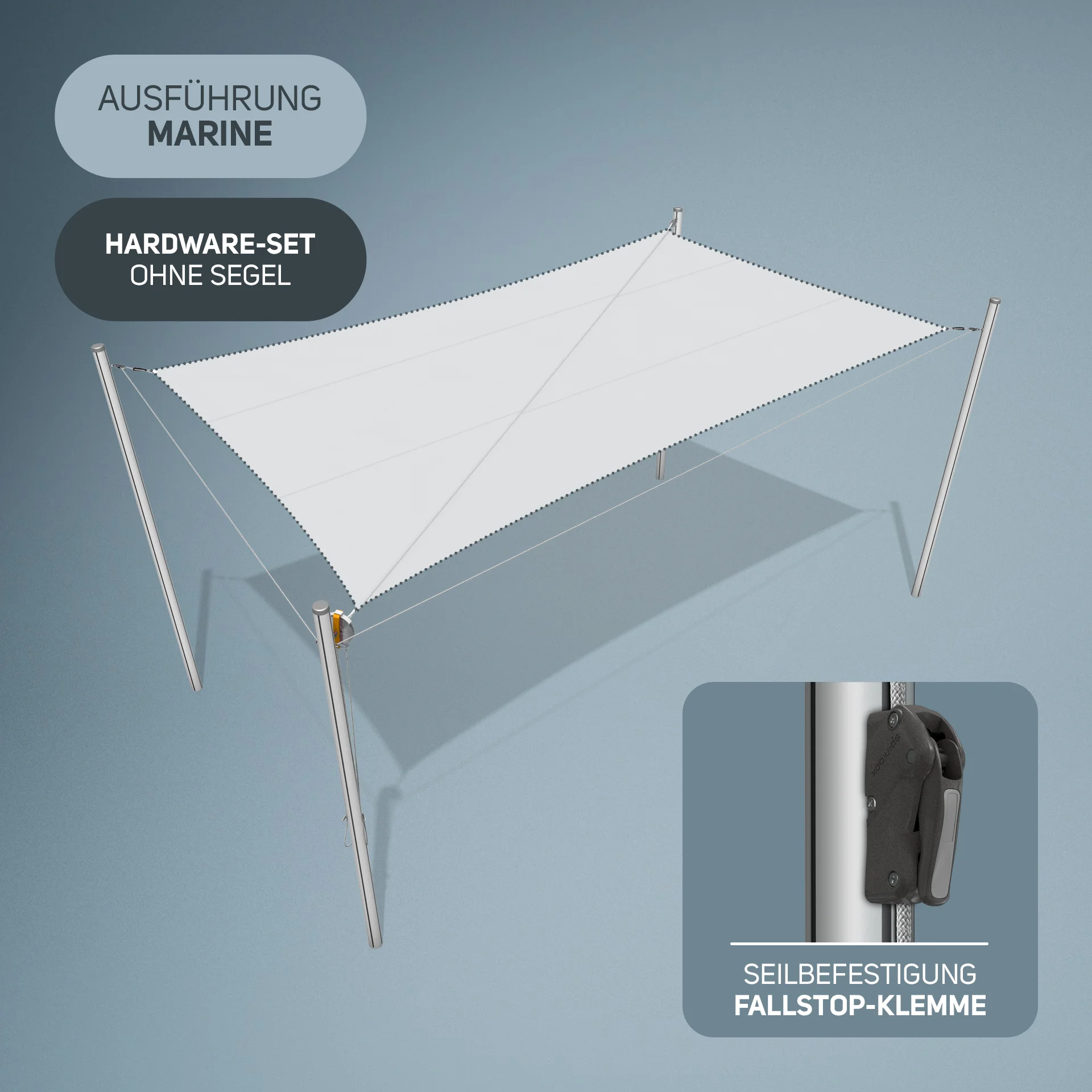 Flex Hardware-Set | 4x Mast | Marine