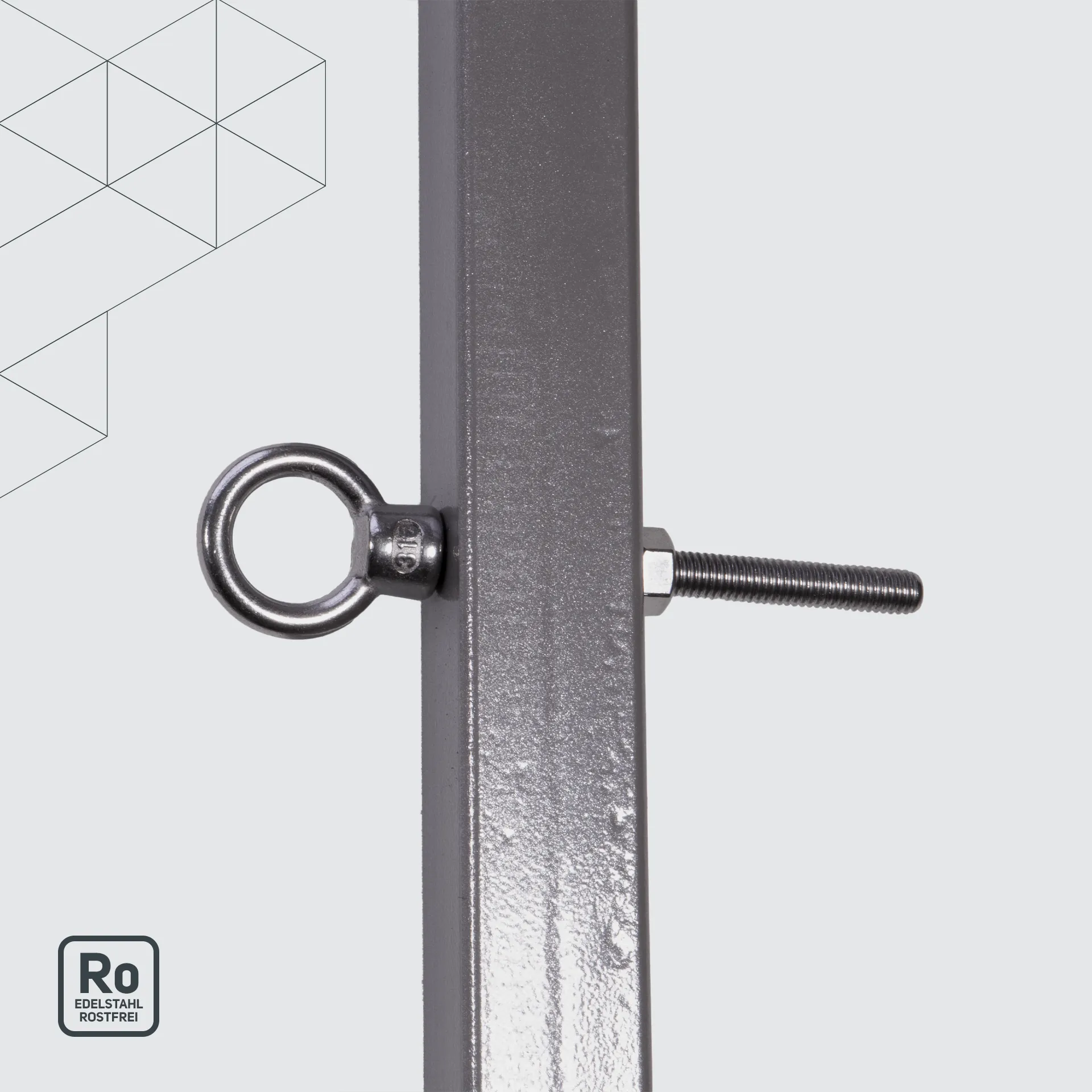 Ringbolzen aus Edelstahl M8x80mm