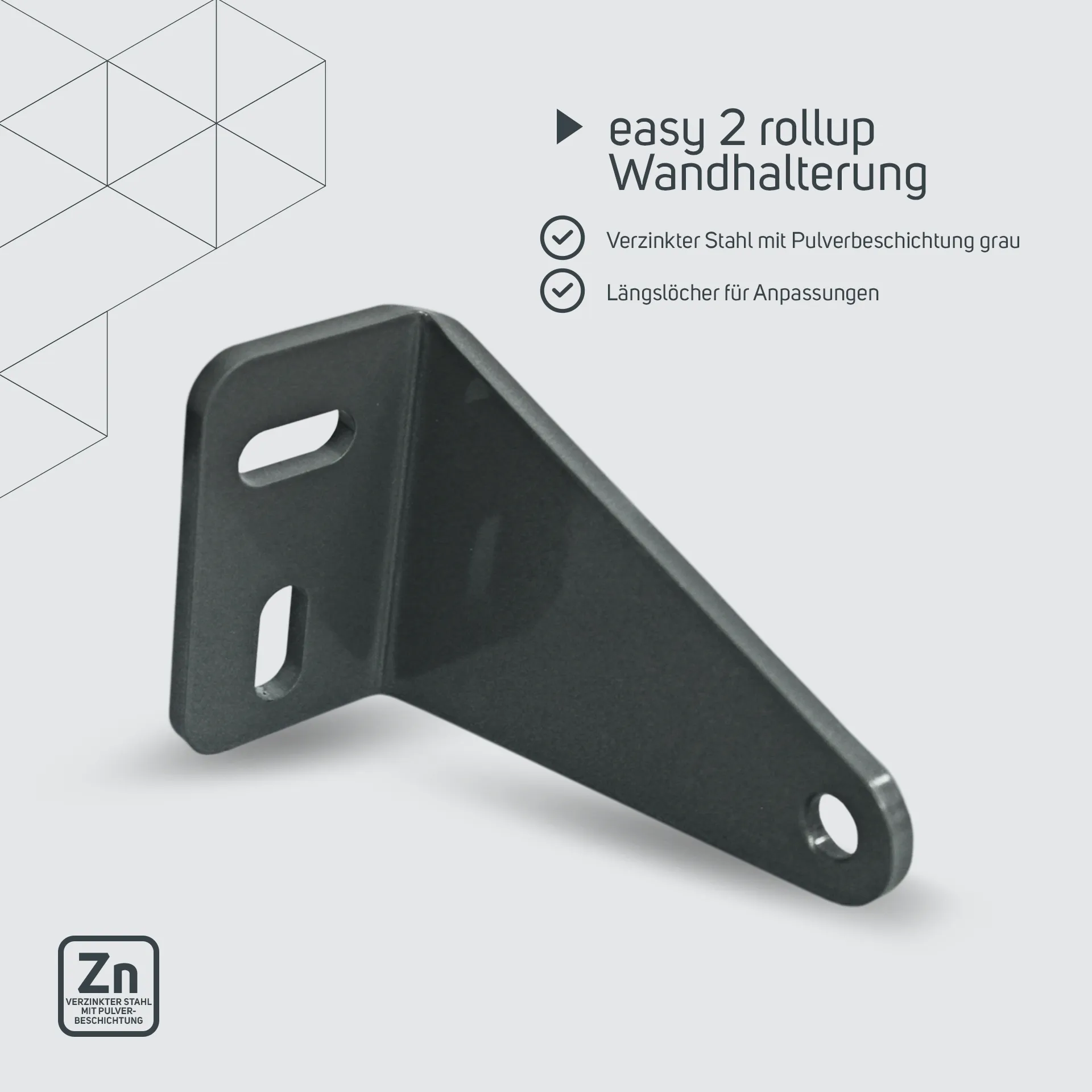 easy2rollup Wandhalterung