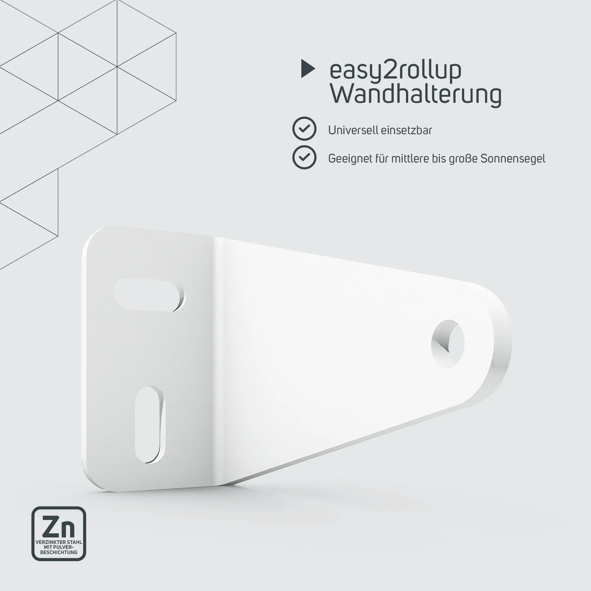 easy2rollup Wandhalterung