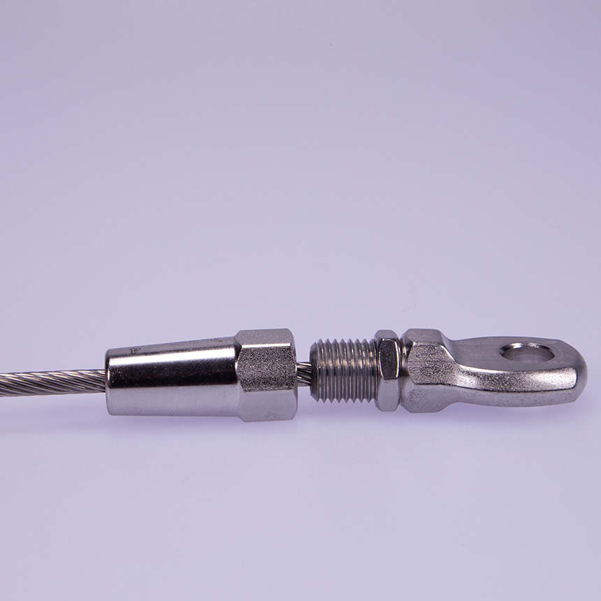 Verschraubbares Augterminal für Drahtseil 4 mm