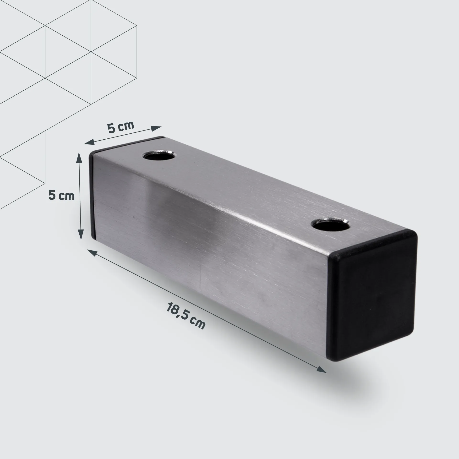 Abstandhalter Wand/Mast 5cm ohne Schelle