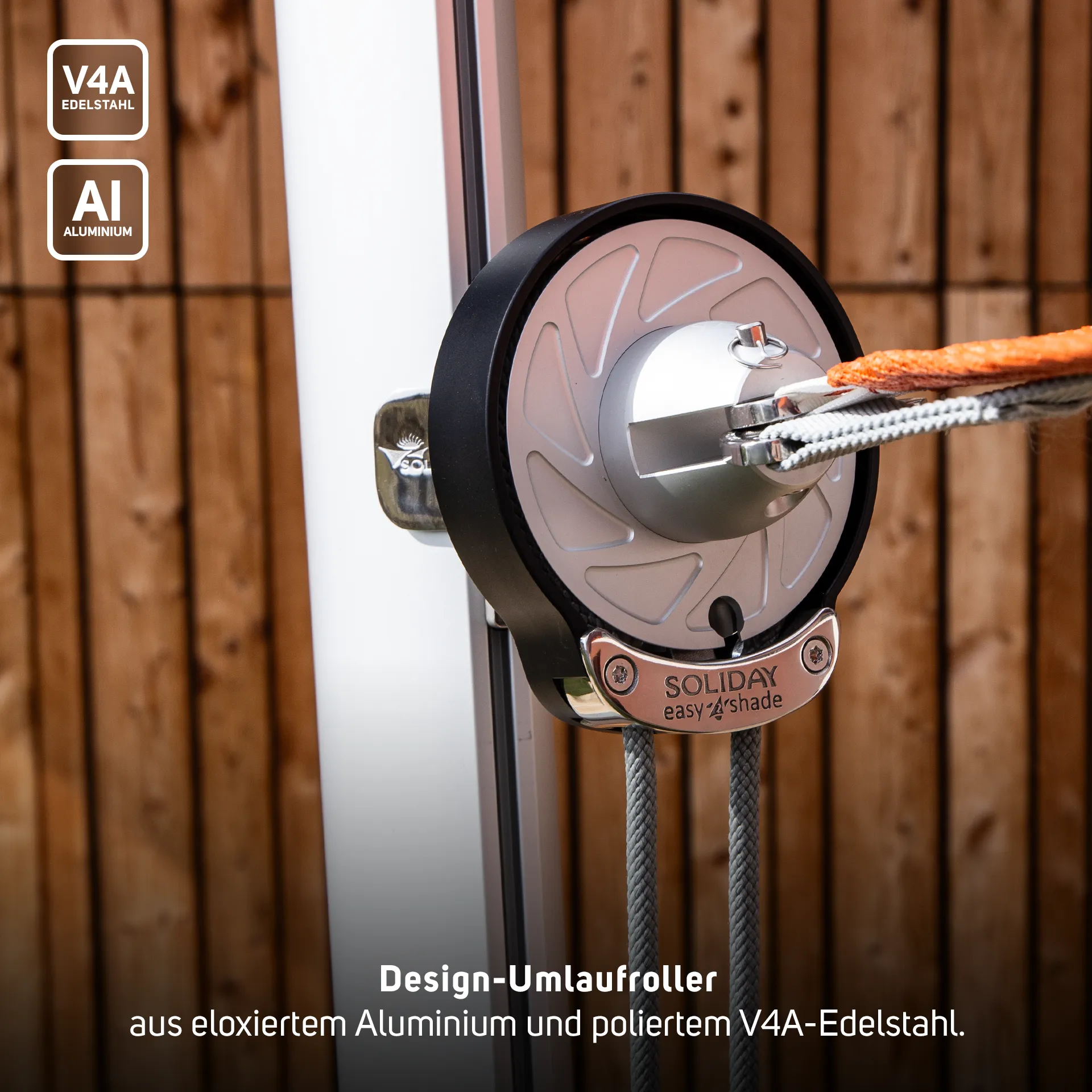 Aufrollbares Sonnensegel Soliday Flex